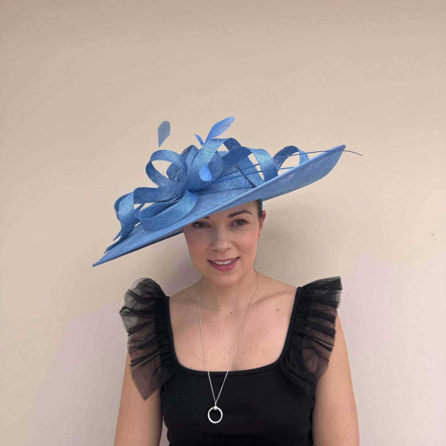 J Bees JB25/63 Azure Blue Hat On Headband