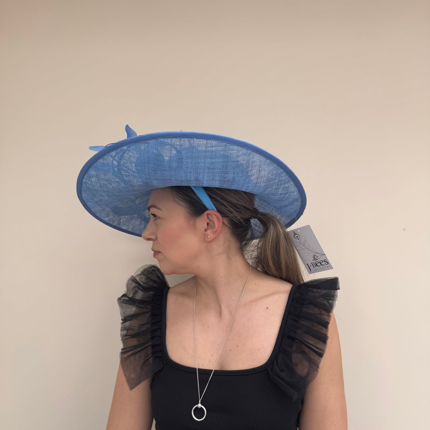 J Bees JB25/63 Azure Blue Hat On Headband