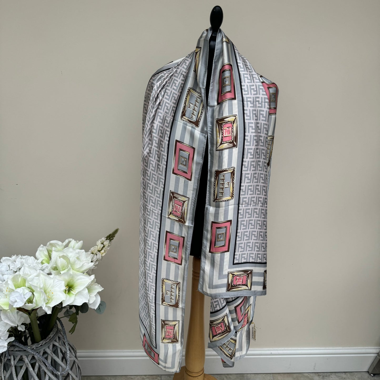 Malissa J Silky Pattern Scarf