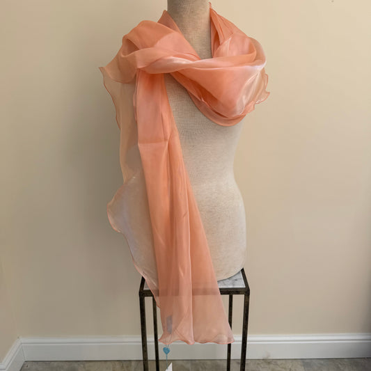 Max and Ellie OS5 Chalk - Coral Sheer wrap