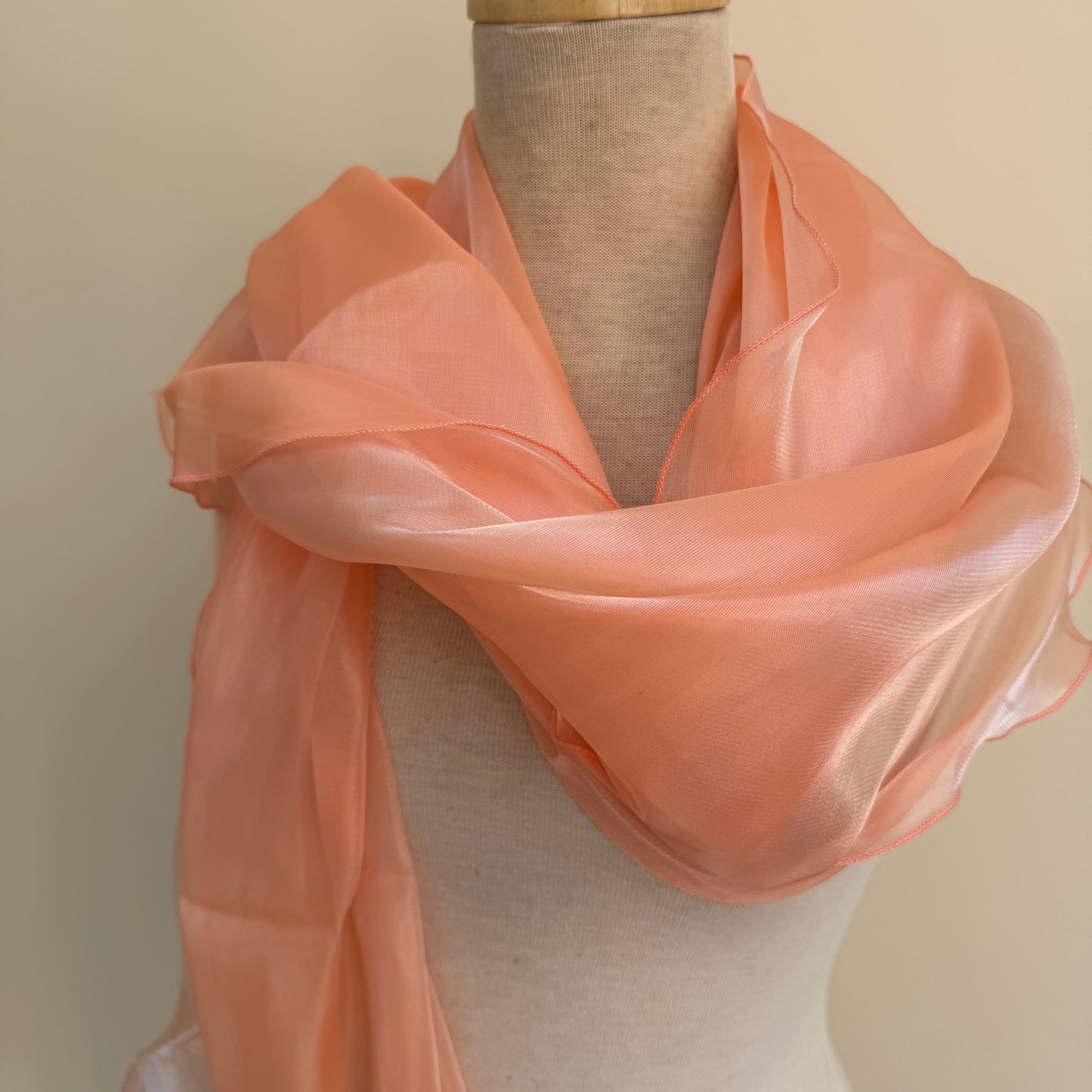 Max and Ellie OS5 Chalk - Coral Sheer wrap