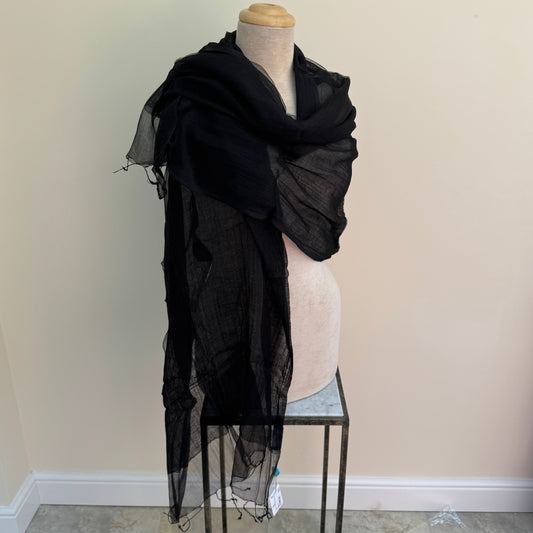 Max and Ellie CS8 Black Silk Cotton Wrap