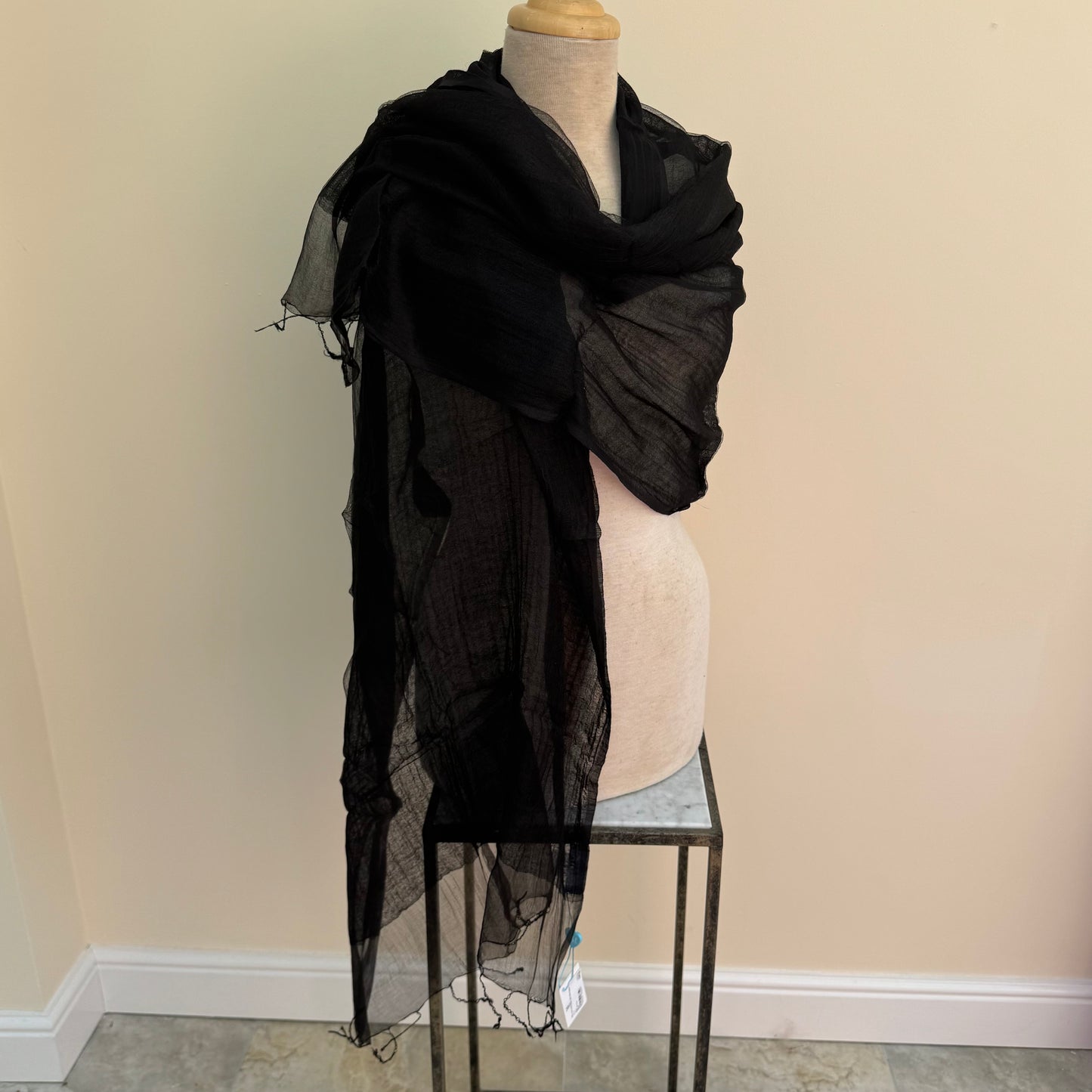 Max and Ellie CS8 Black Silk Cotton Wrap