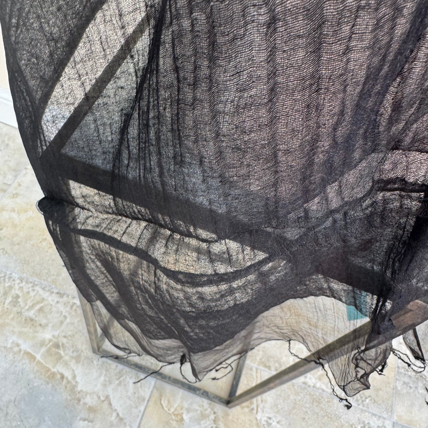 Max and Ellie CS8 Black Silk Cotton Wrap