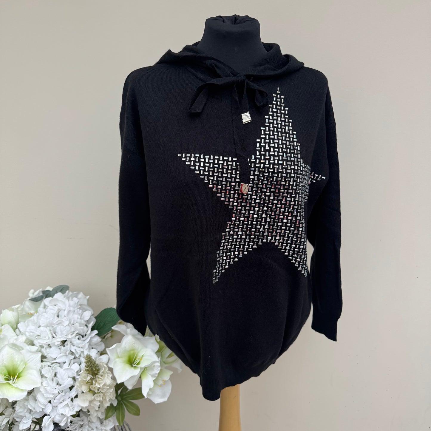 Malissa J knitted bling star jumper