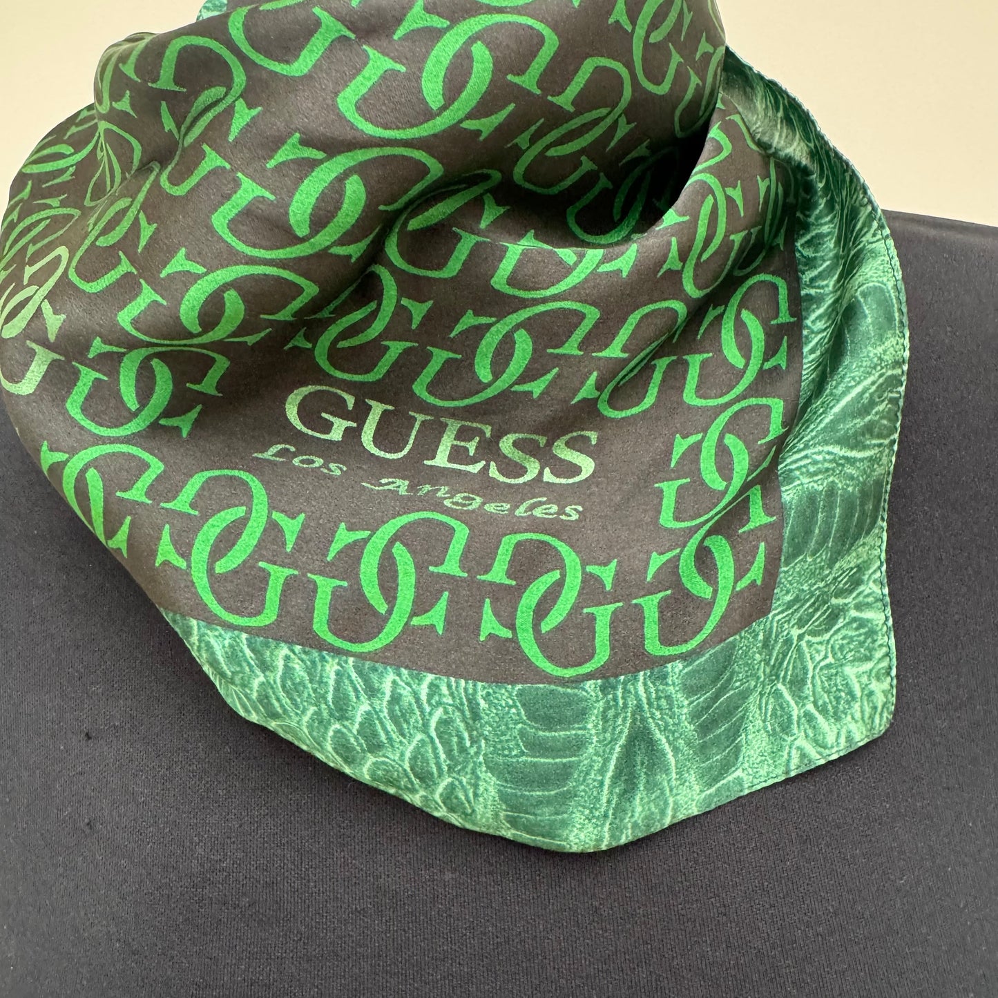 Guess Silk Boarder Scarf