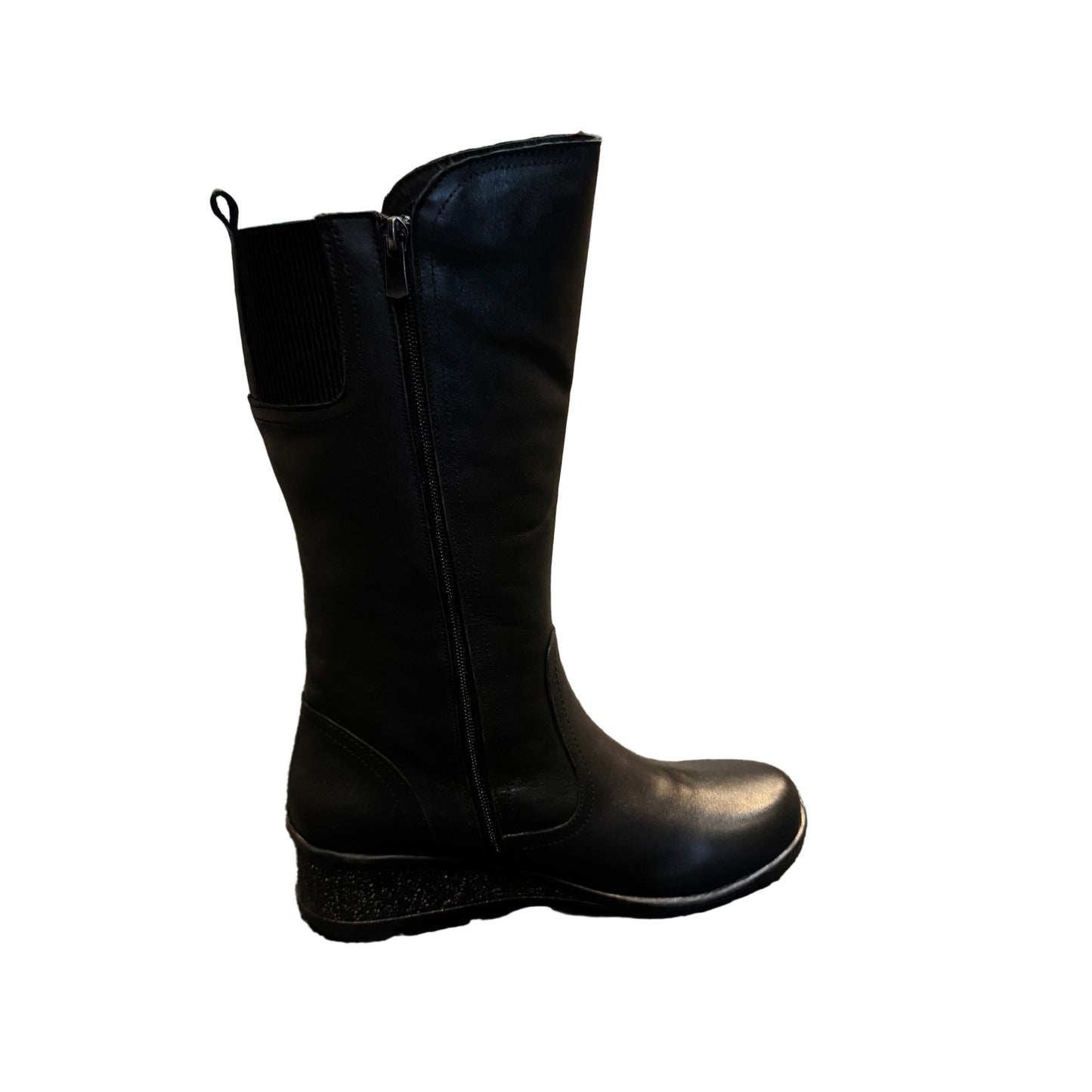 Modella Toulon Leather Long Boot Wedge Sole