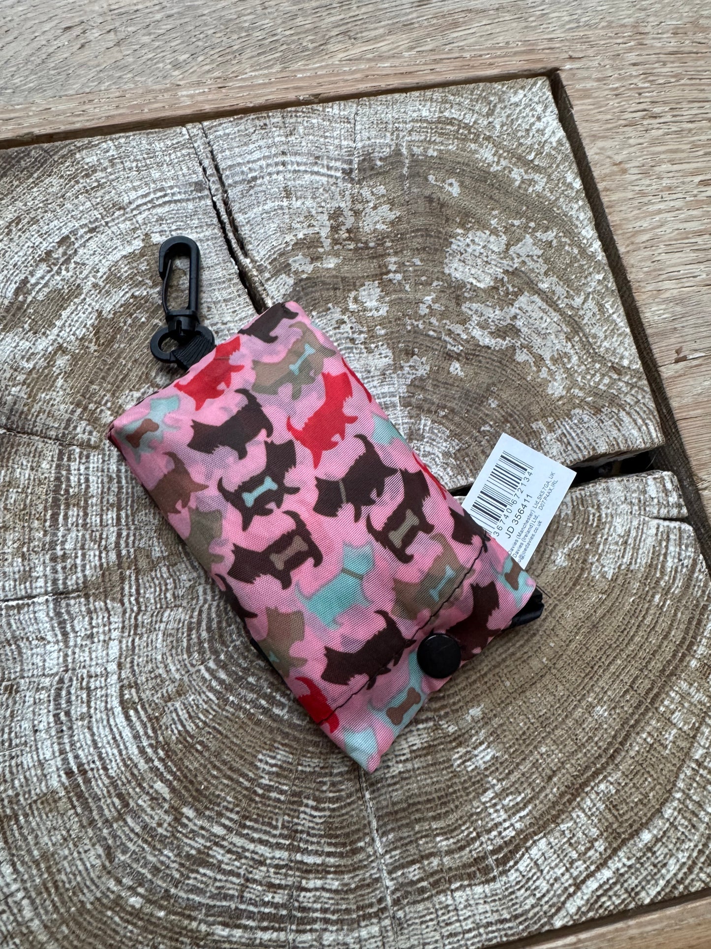 JD356411 Cats & Dogs Foldable Shopping Bag with Clip