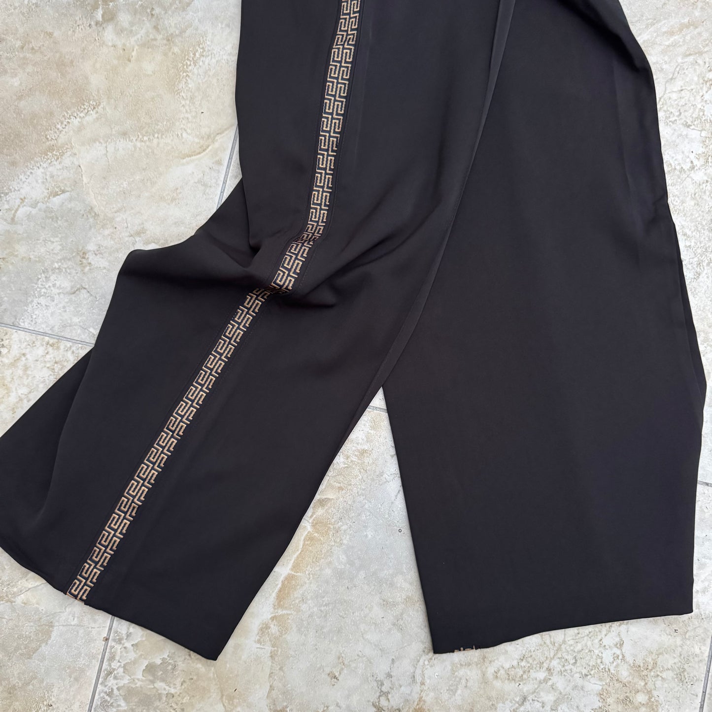 Pinns 643T Wide Leg Trouser with side Tape Detail