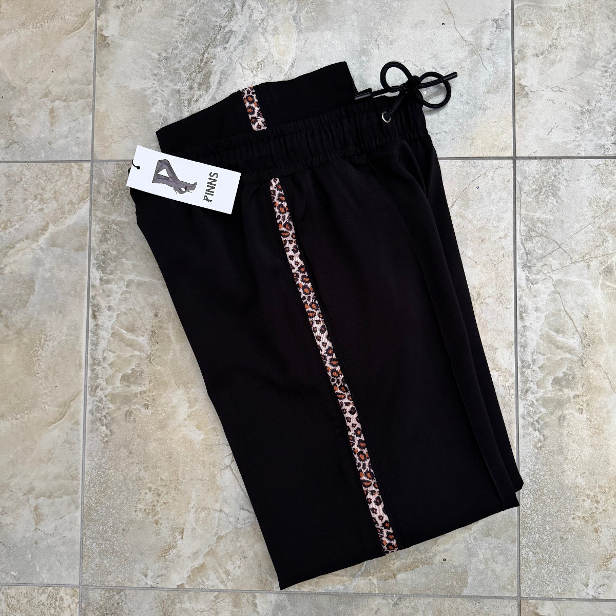 Pinns 643T Wide Leg Trouser with side Tape Detail