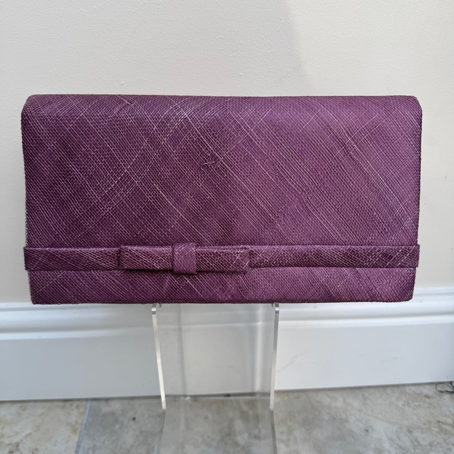 Damaged AX2 Mulberry - Messy sinamay on front Mulberry