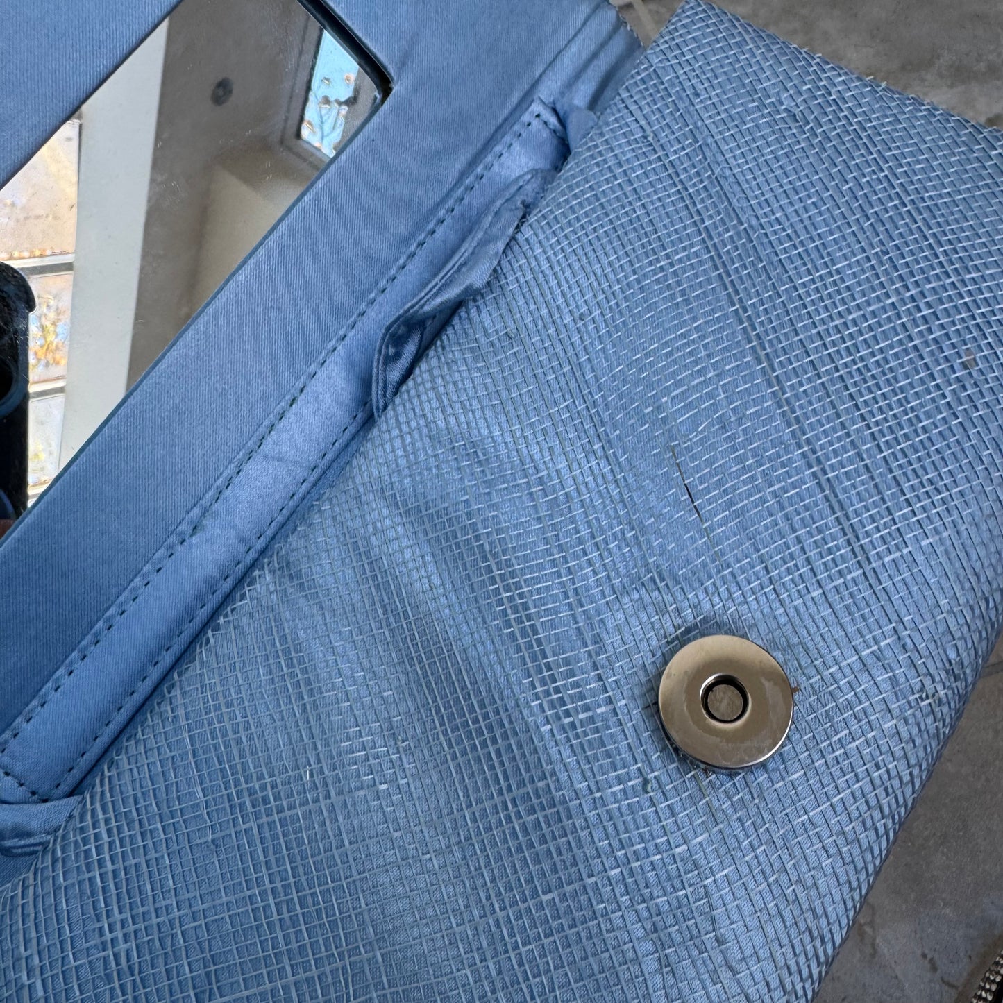 Damaged AX1 Powder blue - Mark under flap Powder Blue