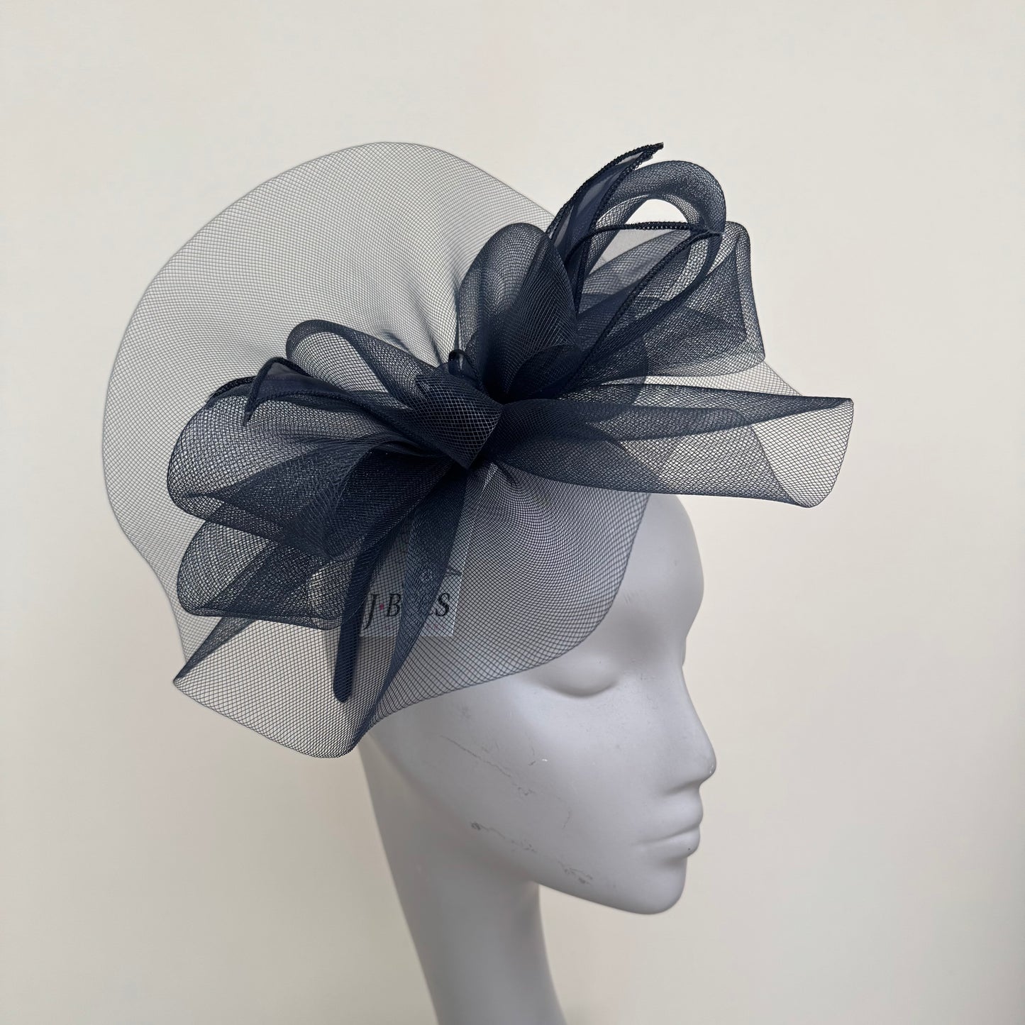 J Bees JB25/72 Navy Blue Mesh Fascinator