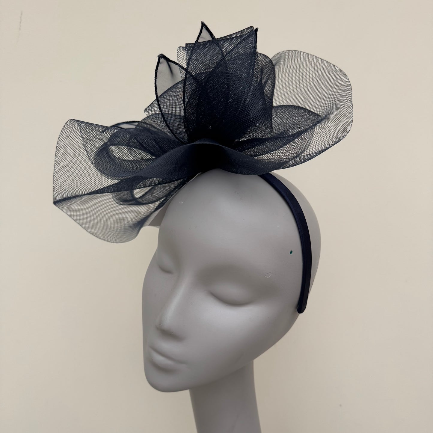 J Bees JB25/72 Navy Blue Mesh Fascinator