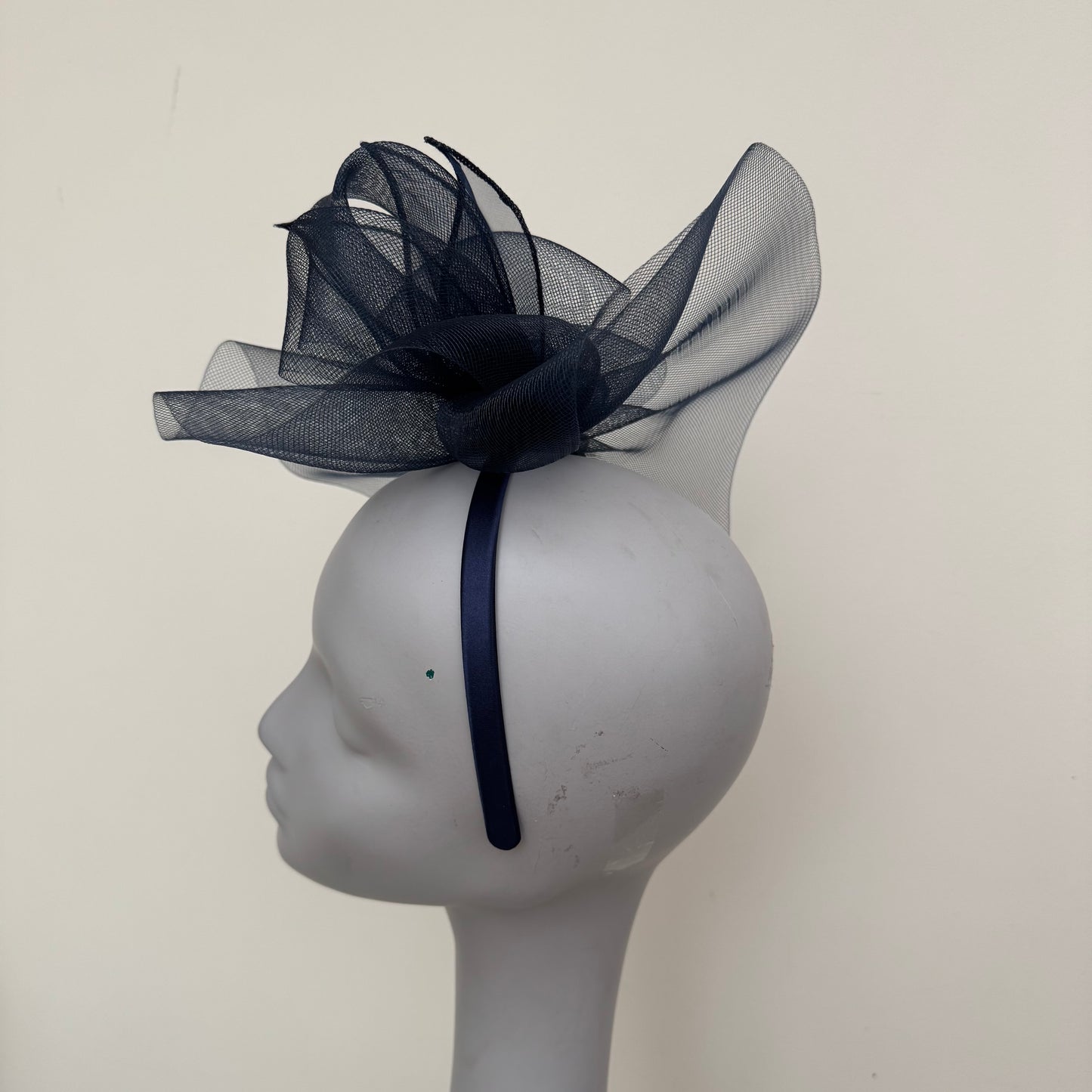 J Bees JB25/72 Navy Blue Mesh Fascinator