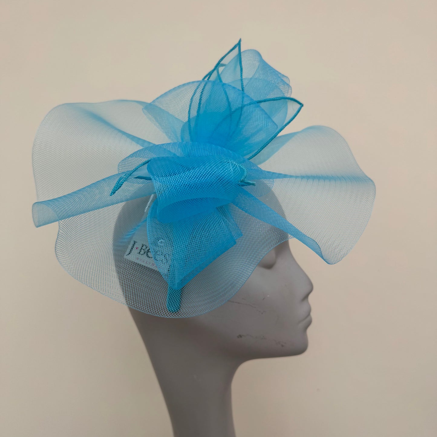 J Bees JB25/72 Turquoise Blue Mesh Fascinator