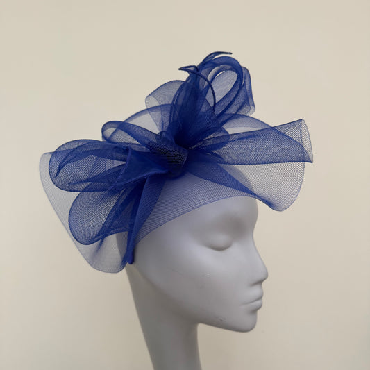 J Bees JB25/72 Cobalt Blue Mesh Fascinator