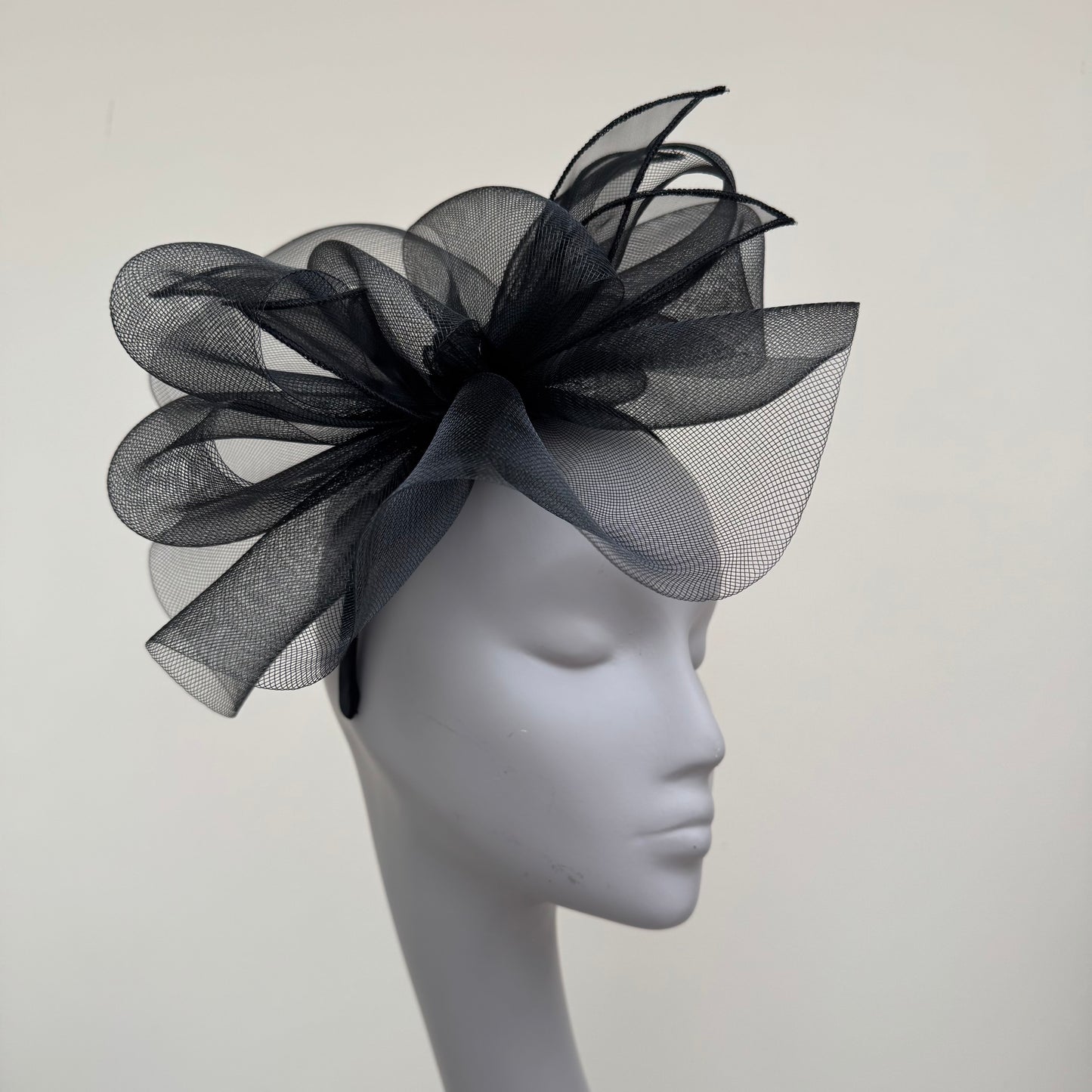 J Bees JB25/72 Black Mesh Fascinator