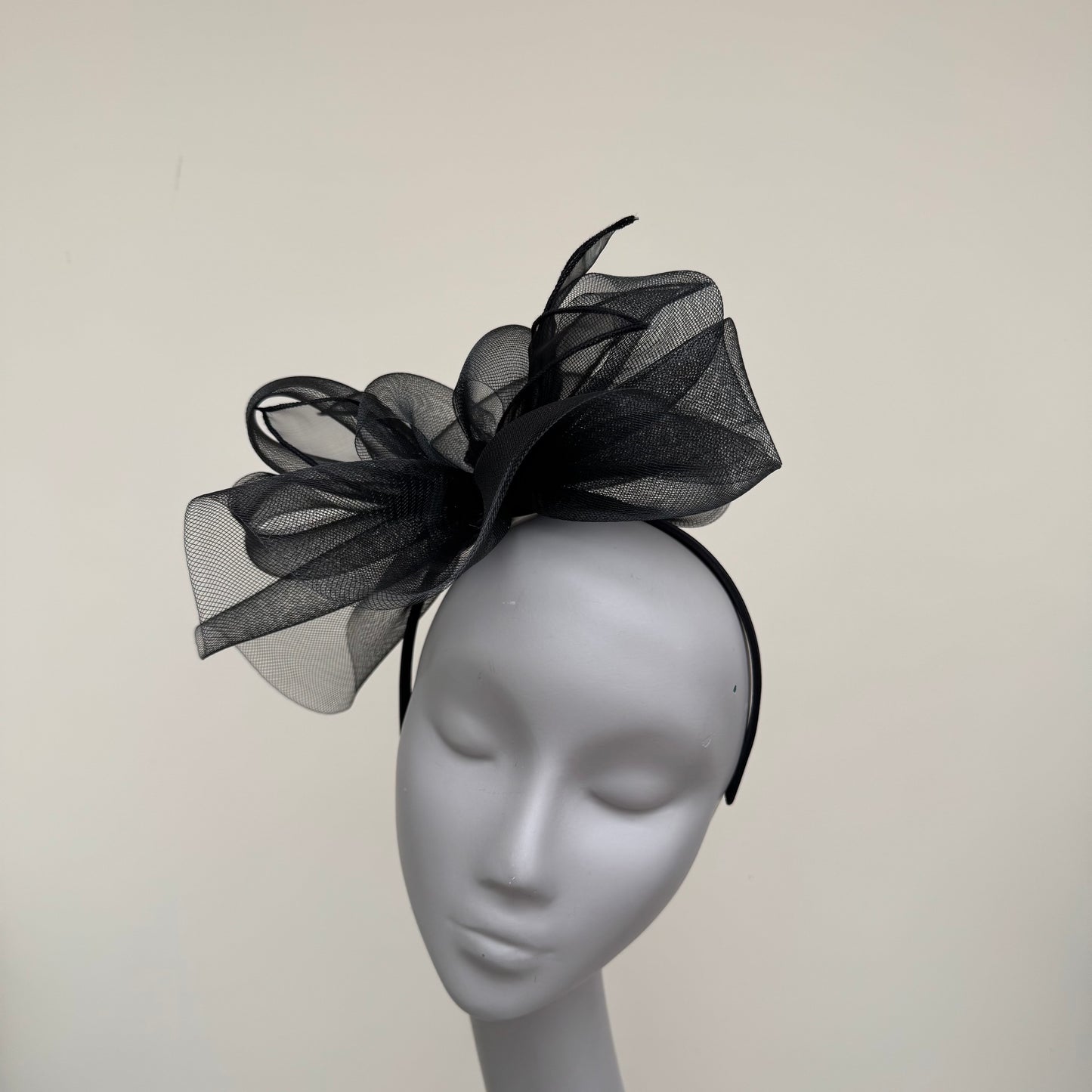 J Bees JB25/72 Black Mesh Fascinator