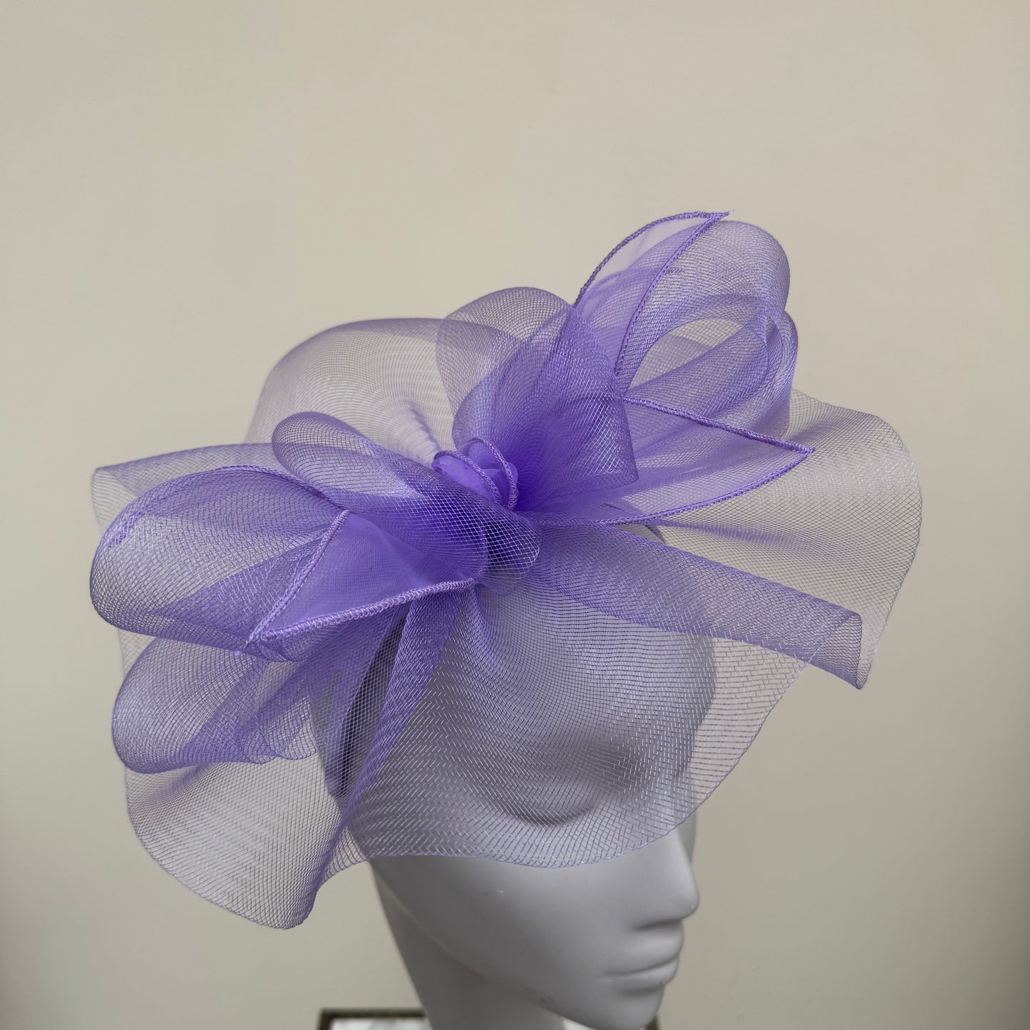 J Bees JB25/72 Violet - Lilac Purple Mesh Fascinator