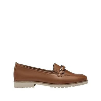 Tamaris Leather Loafer with chain detail