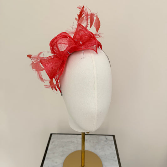 Max and Ellie CF1 Coral Fascinator
