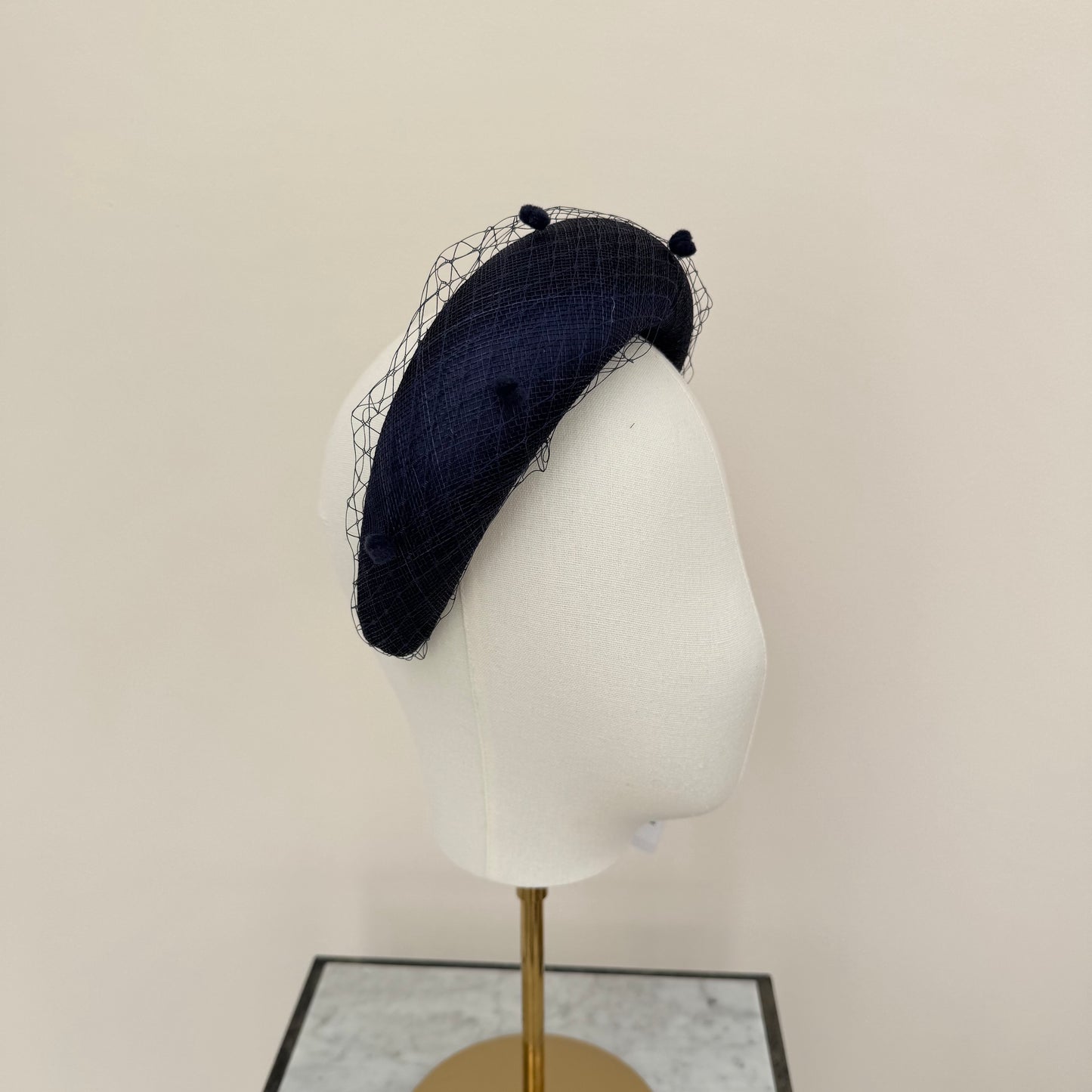 Max and Ellie HF6 Navy Blue Fascinator
