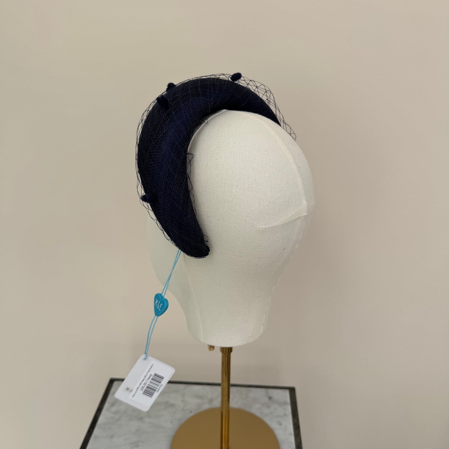 Max and Ellie HF6 Navy Blue Fascinator