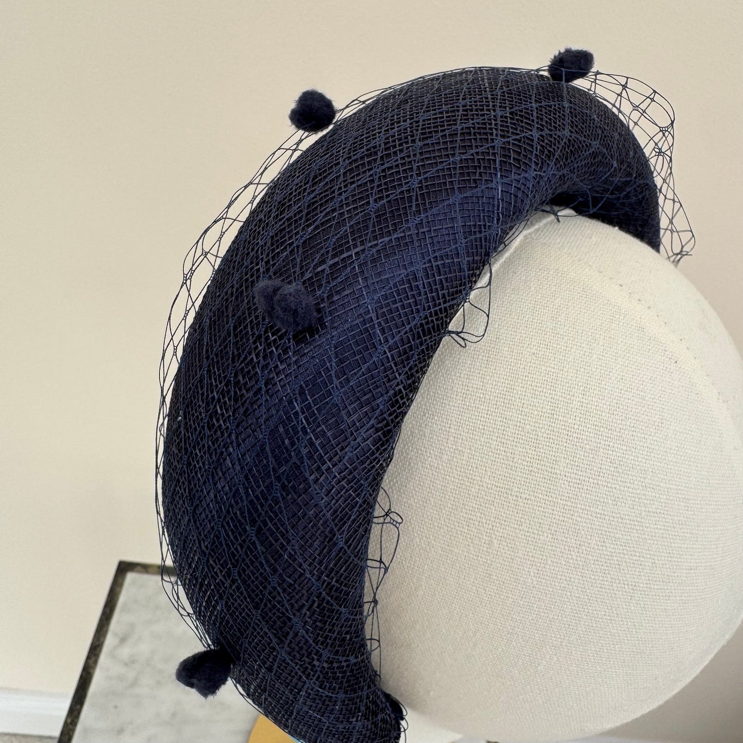 Max and Ellie HF6 Navy Blue Fascinator