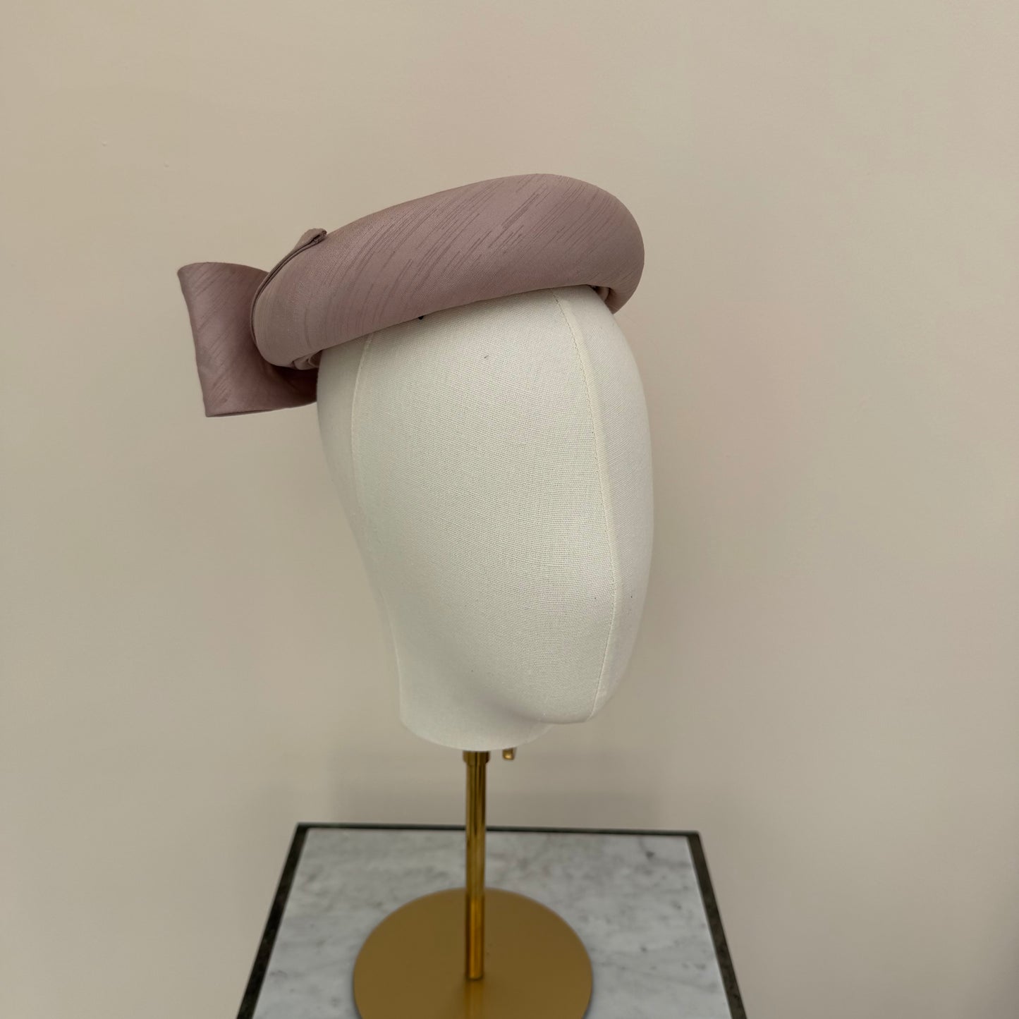 Max and Ellie SP8 Mink Shantung Pillbox with bow