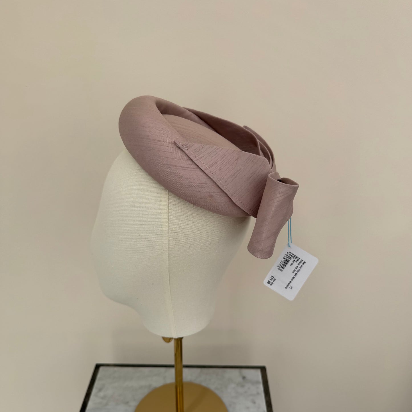 Max and Ellie SP8 Mink Shantung Pillbox with bow
