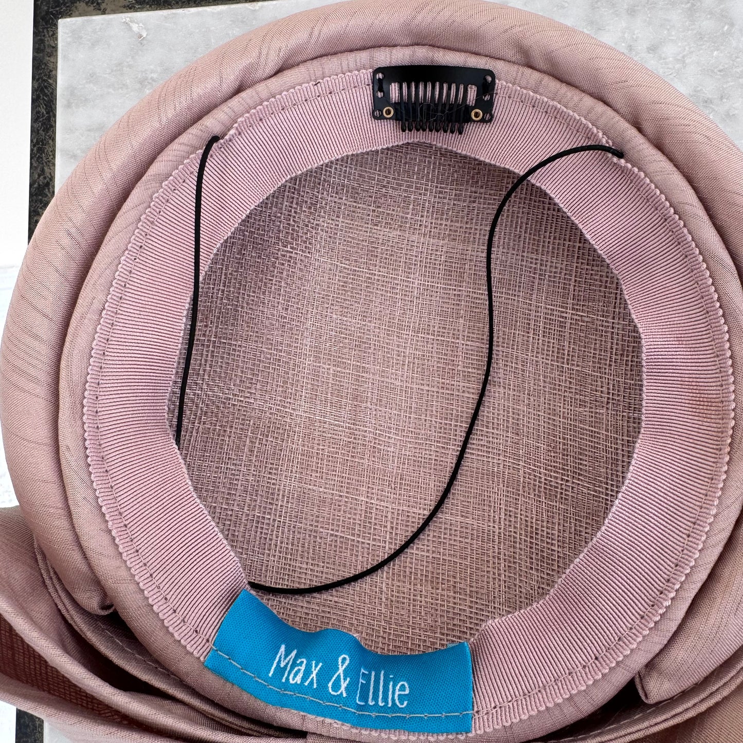 Max and Ellie SP8 Mink Shantung Pillbox with bow