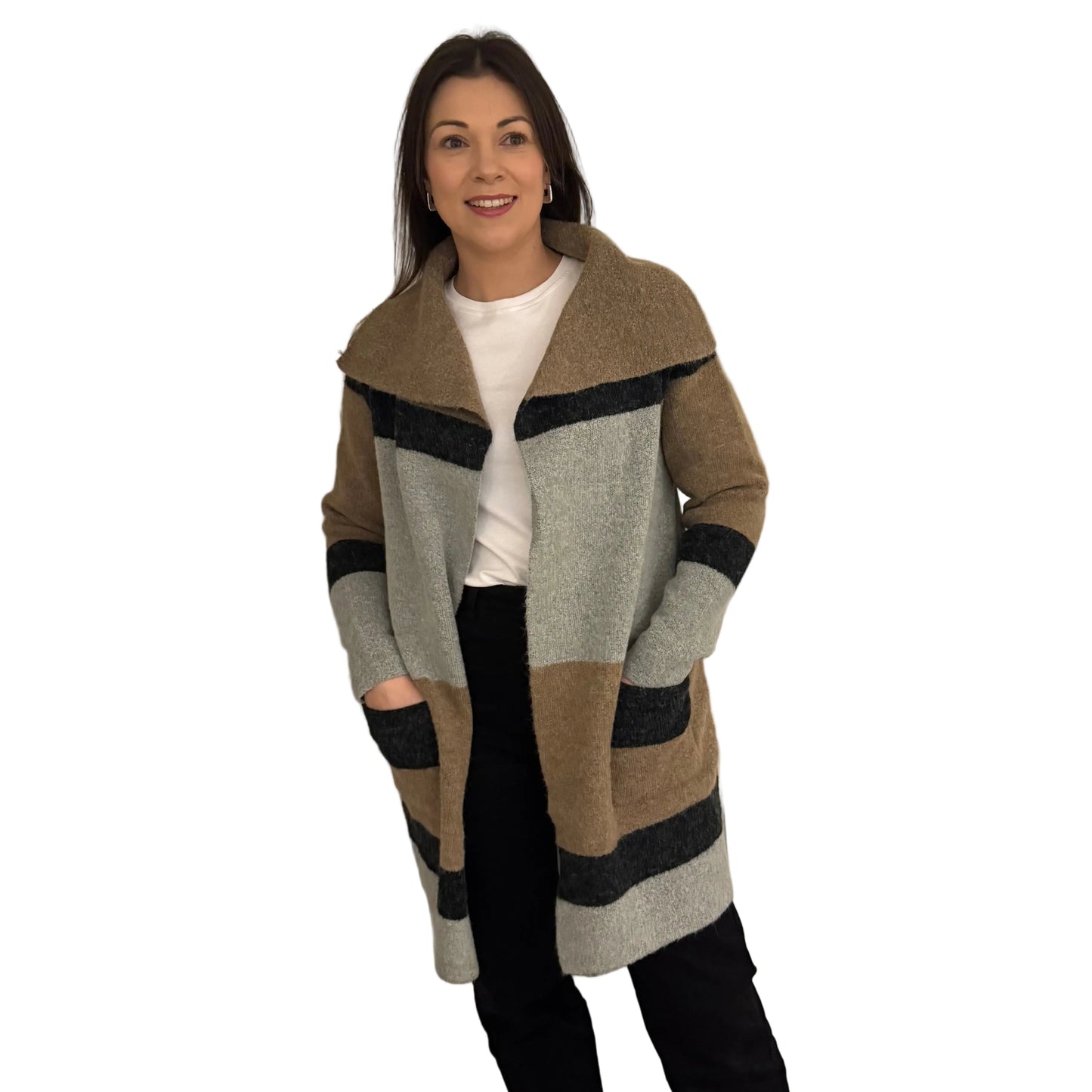 Paramour PK3471 multi open cardigan