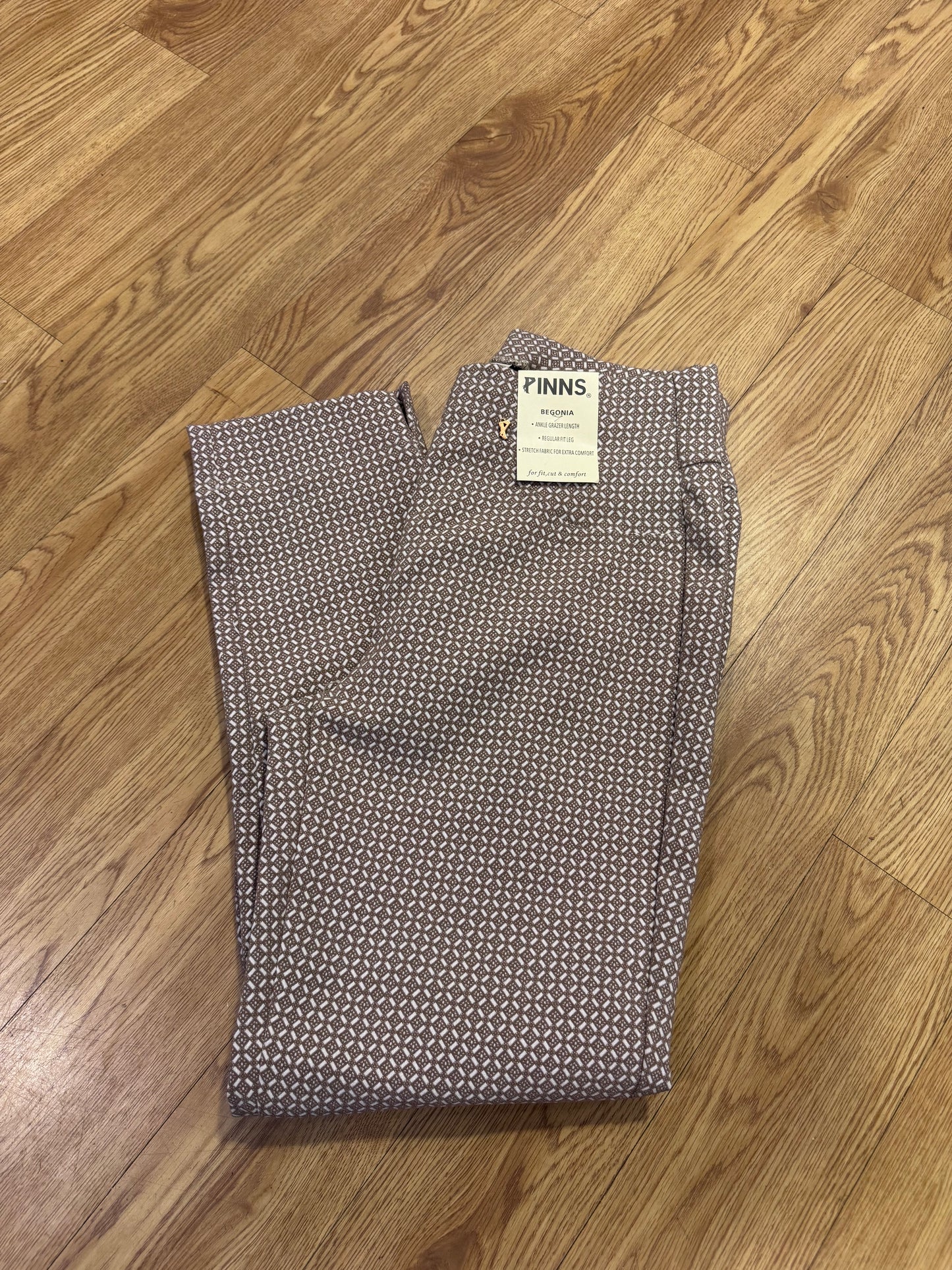 Pinns 226CT Patterned Ankle Grazer Trousers