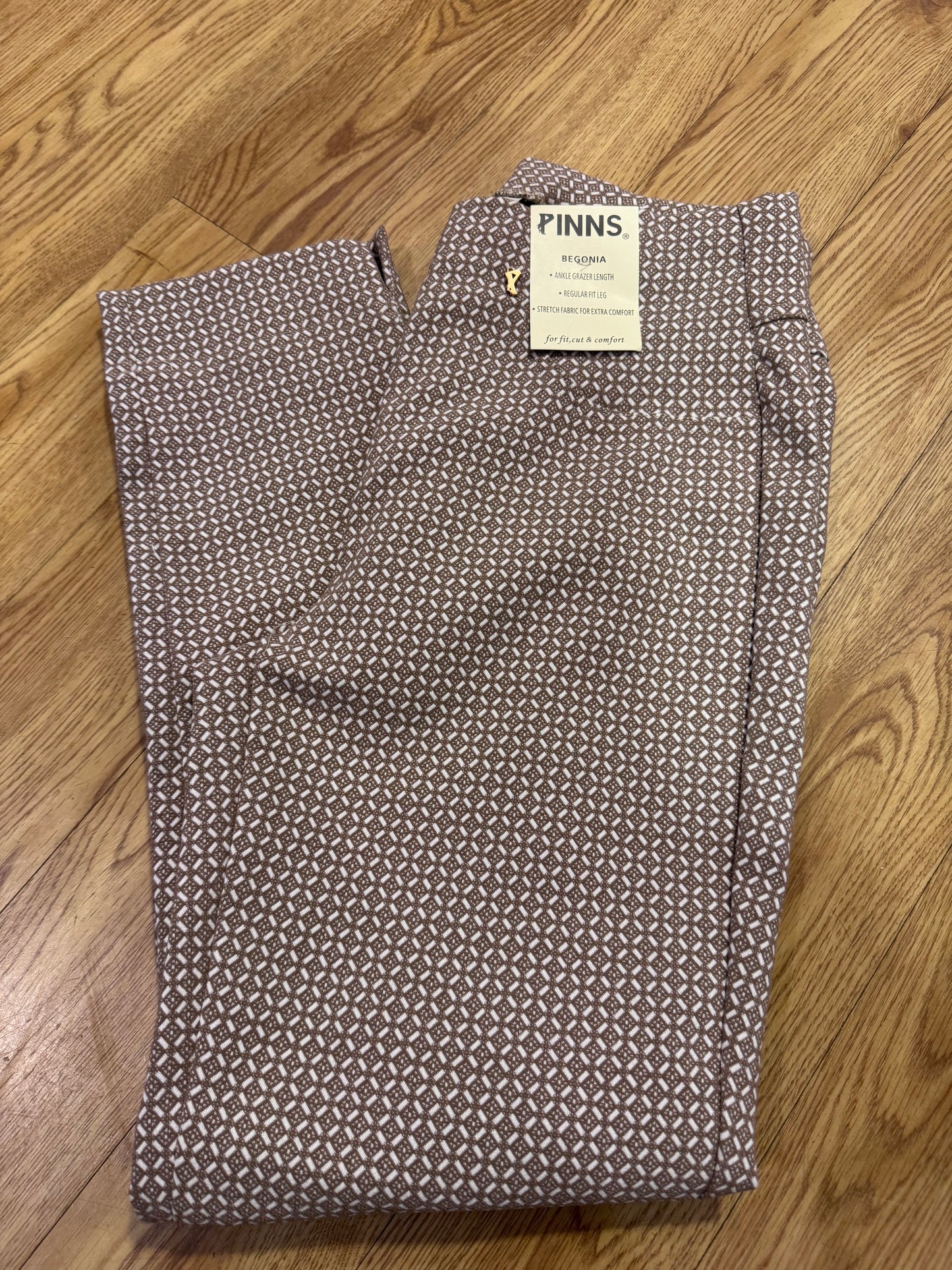 Pinns 226CT Patterned Ankle Grazer Trousers