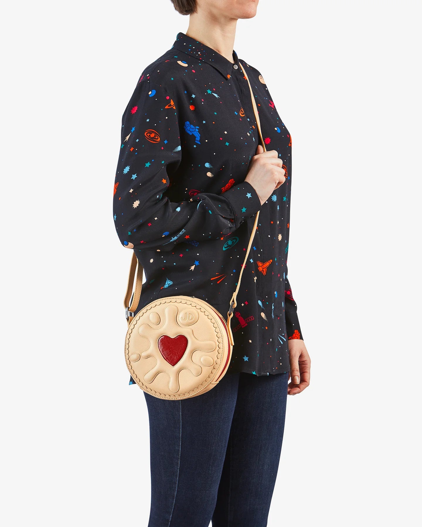 Yoshi YB167 Jammie Dodger Cross Body Bag Biscuit