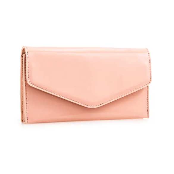 Blush pink patent clutch bag best sale