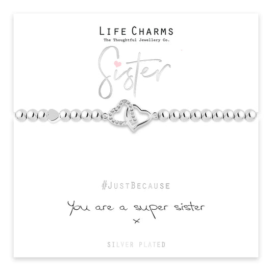 Life Charms LC006BW Super Sister Bracelet