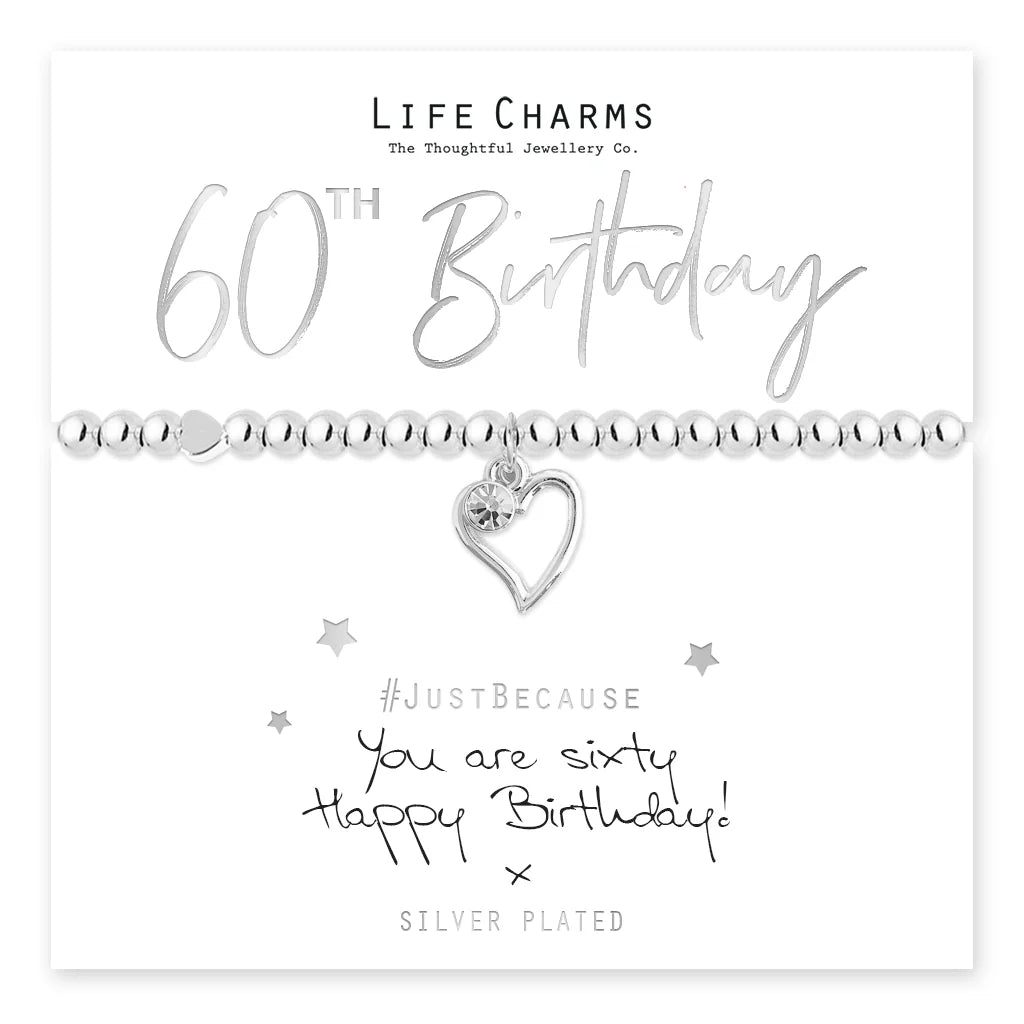 Life Charms You are 60 Bracelet LC009BW