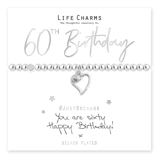 Life Charms You are 60 Bracelet LC009BW