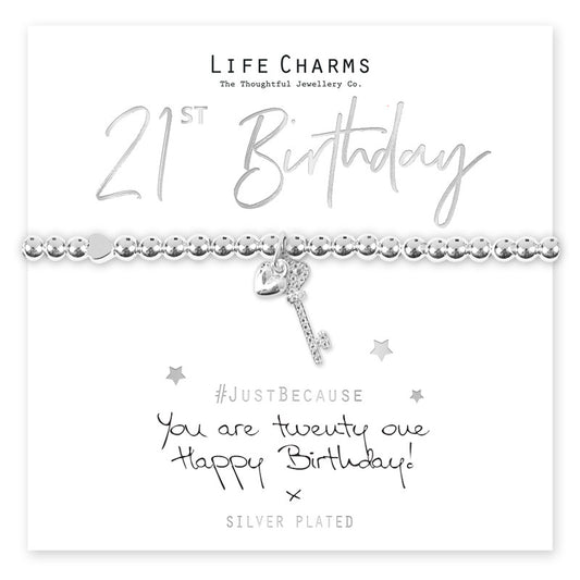Life charms You are 21 Bracelet