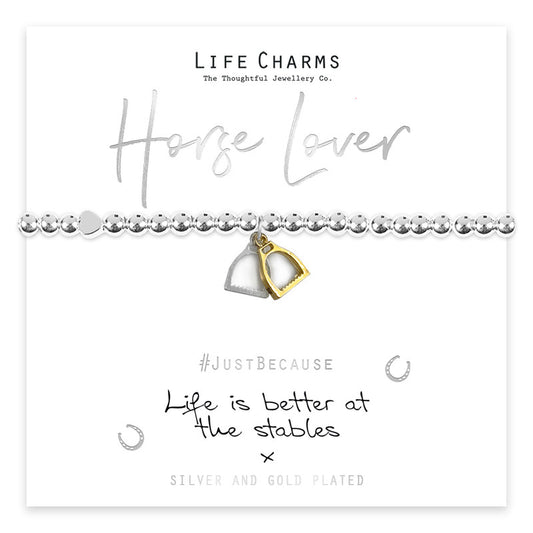 Life Charms Life is better at the stables Bracelet