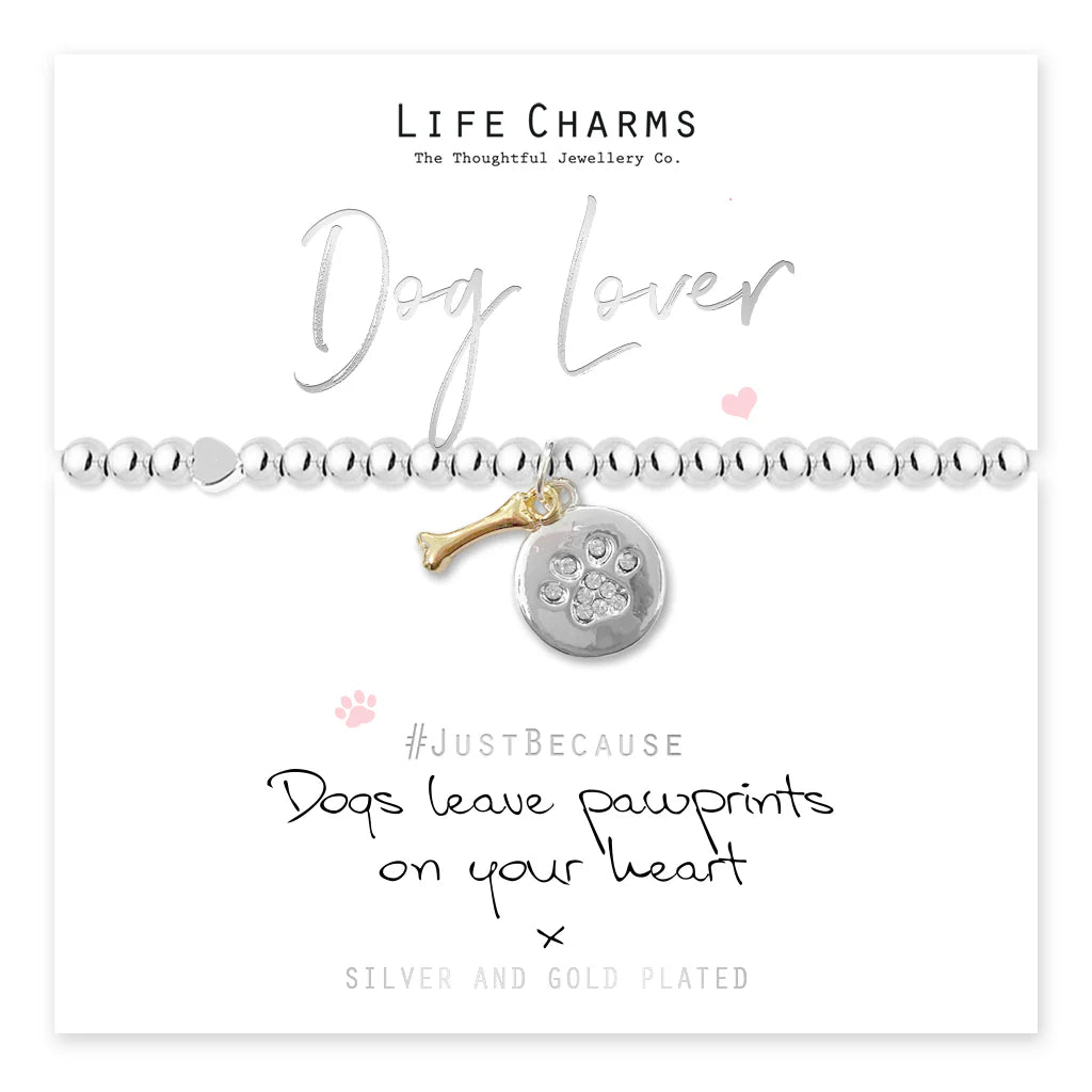 Life Charms LC077BW Dog Bracelet