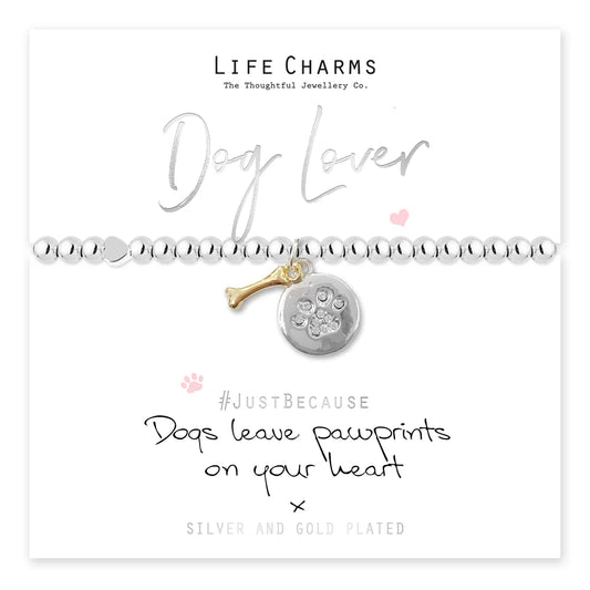 Life Charms LC077BW Dog Bracelet