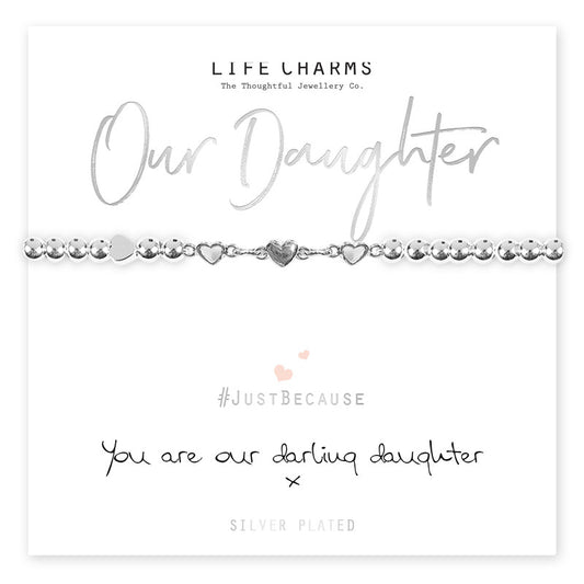 Life Charms You Are Our Darling Daughter Bracelet