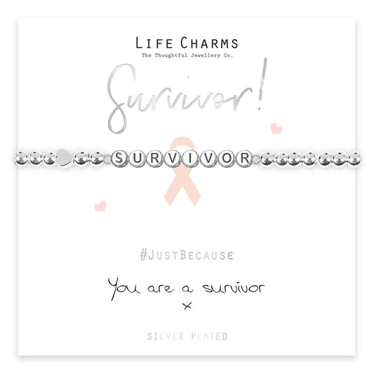 Life Charms You are a survivor Bracelet