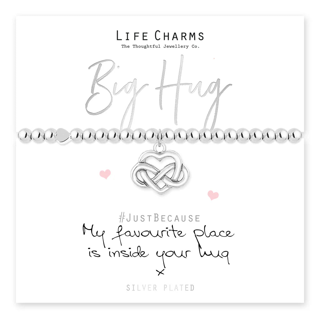 Life Charms LC122BW My Favourite Place is Inside Your Hug Bracelet ...