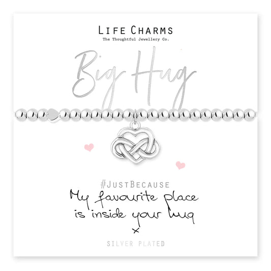 Life Charms LC122BW My Favourite Place is Inside Your Hug Bracelet