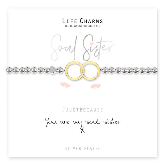 Life charms you are my soul sister Bracelet
