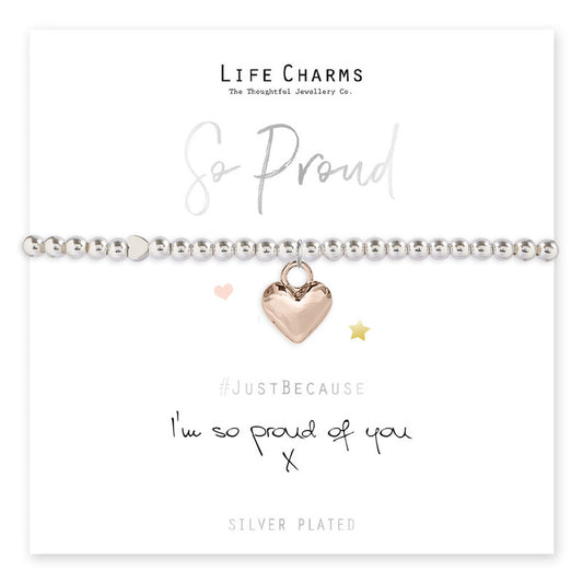 Life Charms I'm so proud of you Bracelet